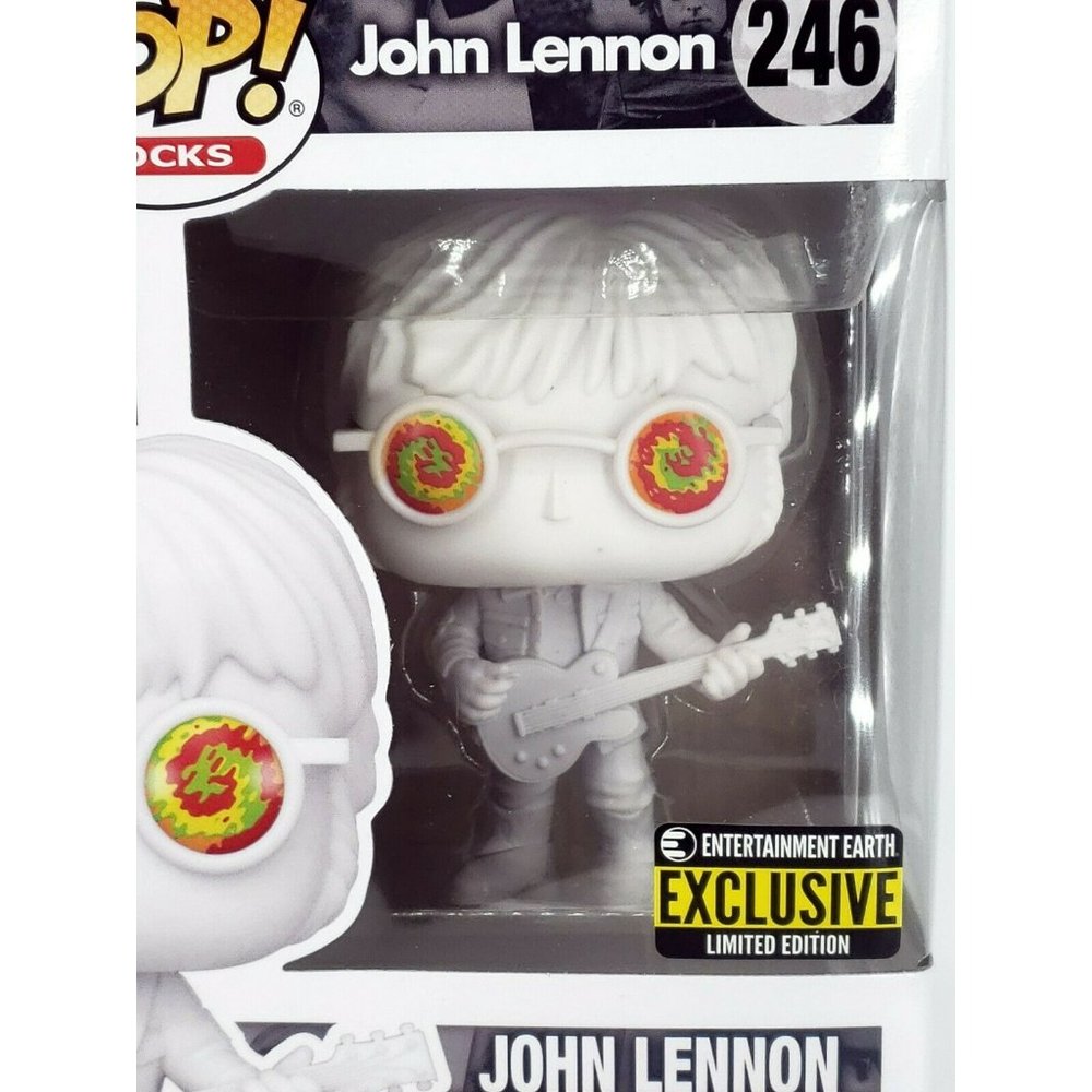 Funko 246 JOHN LENNON EE Exclusive White with Psychedelic Glasses New Unopened